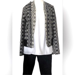 Derek Lam Blue and White Bomber Jacket Women Size 6